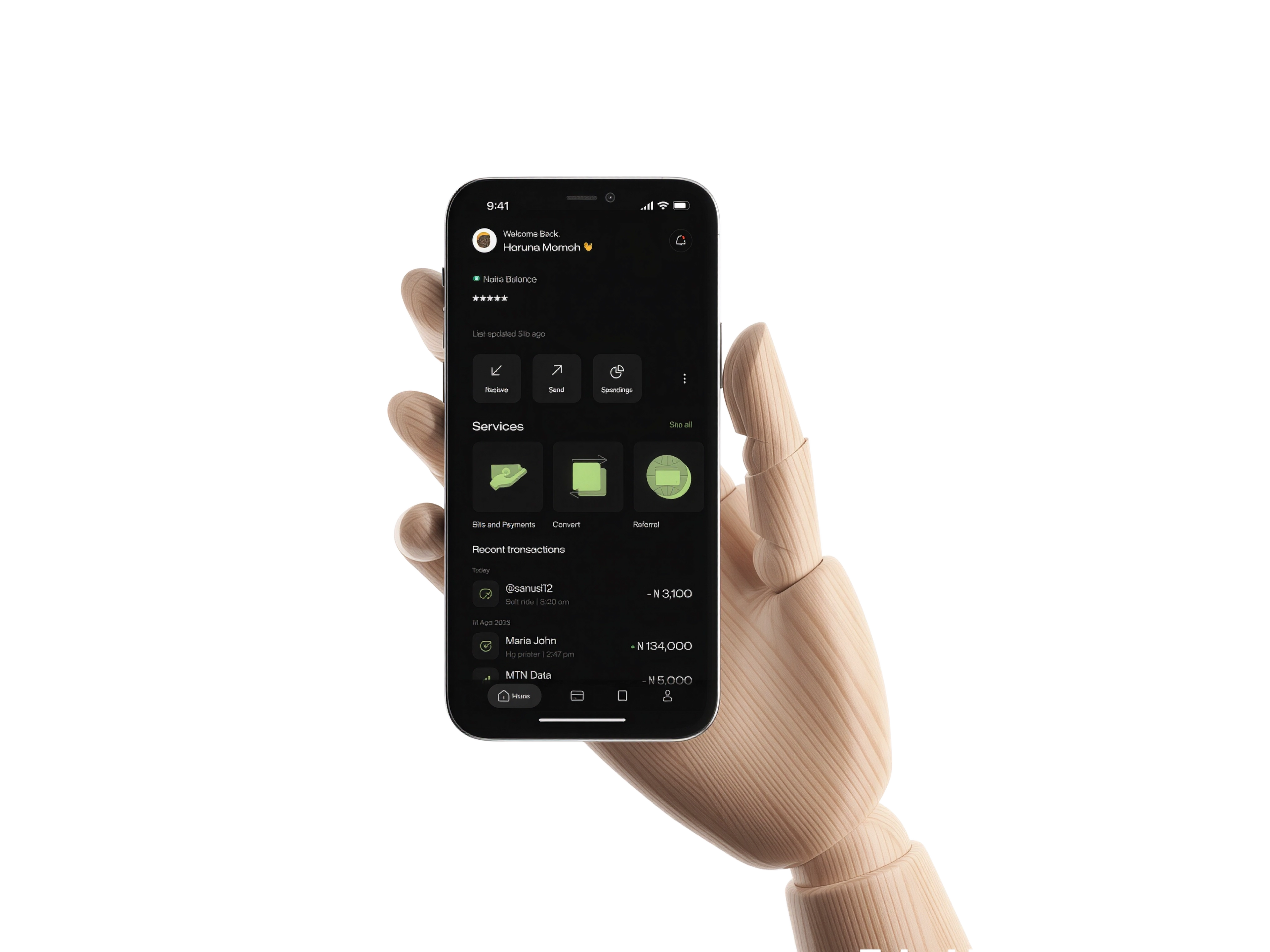 sign in page on the spoint app